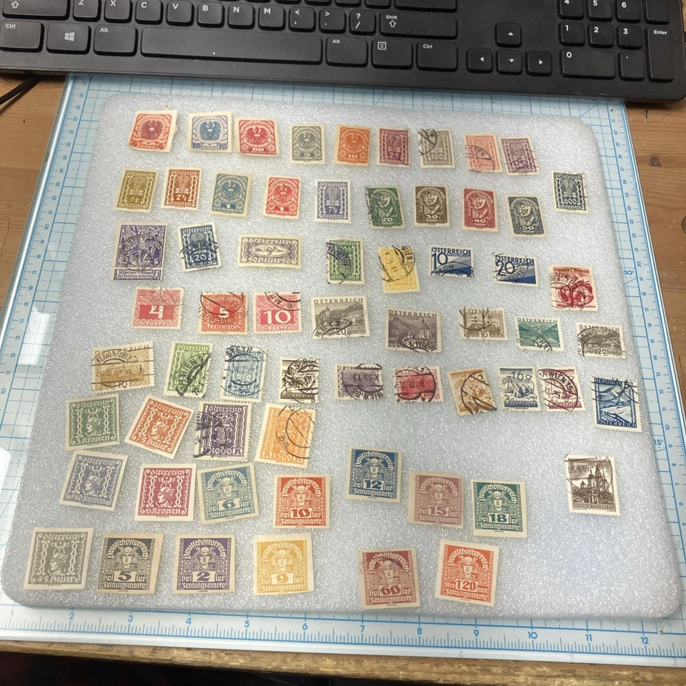 60+ USED/HR Mixed Antique/Vtg Osterreich/Austria Stamps; 1850-1945; A DEAL-LOOK! - Image 2 of 4