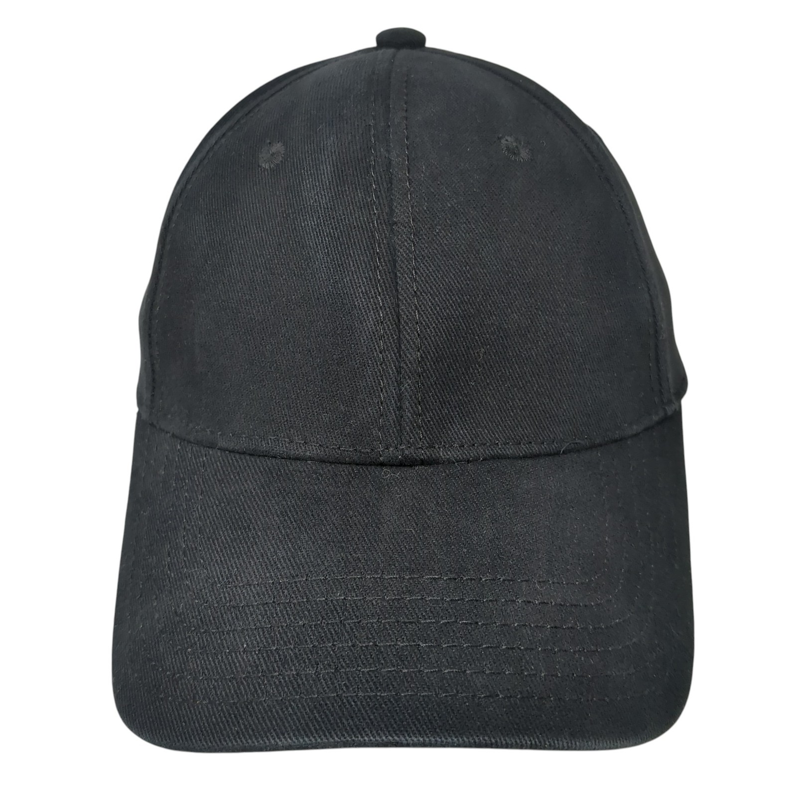 Otto Flex Fitted Baseball Hat Solid Black XL Vent… - image 1