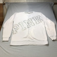 Victoria's Secret PINK Women's Size M Crewneck Sweatshirt Logo Print