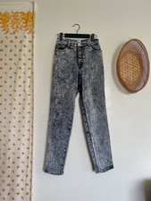Vintage Jordache Acid Wash Jeans USA Made High Rise No Back Pockets Size 10