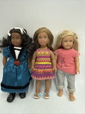 American Girl Mini Dolls 6 Lot of 3 Isabelle Cecile Lea Clark