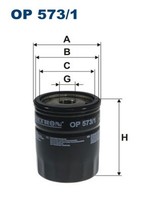 ÖLfilter Filtron Op 573/1 Anschraubfilter FüR Mitsubishi Smart Forfour 454 Colt