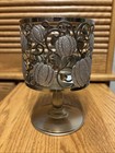 NEW, Bath & Body Works Gold Shimmering Pumpkin 3 Wick Pedestal Candle Holder ￼ — photo 1