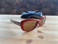 Classic Ray Ban RB4101 Jackie Ohh Sunglasses 726 / 3N Red & Tortoise Frames VGC