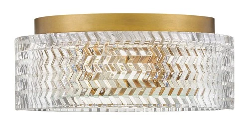 Hinkley Lighting 5041 Elle 2 Light 12"W Flush Mount Drum Ceiling - Chrome - Picture 3 of 12