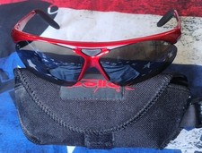 VTG Bolle Parole Rimless Sunglasses Cherry Red 0754238512 France W/ Case Cloth