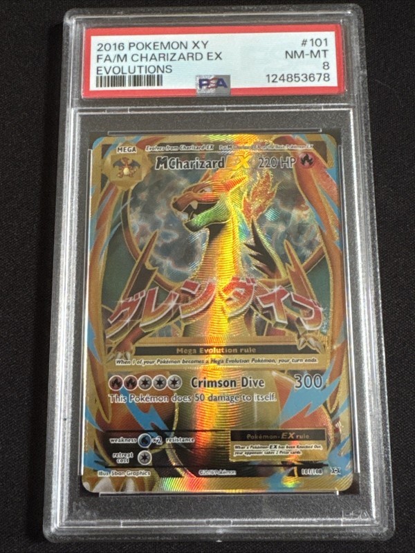 Charizard Ex #101 Evolutions PSA NM-MT 8 Pokemon TCG