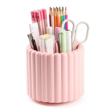 Desk Organizer, 360  Rotating Pen Holder for Desk, Pencil Cup with 7 Compartm...
