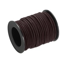 10.94 Yards 3mm Dia Suede Cord Leather String for DIY Crafts, Dark Brown 1 Roll