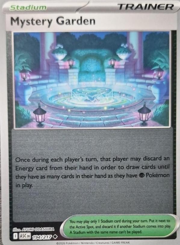 Mystery Garden 194/217 Ascended Heroes Reverse Holo NM/M - Buy More & Save