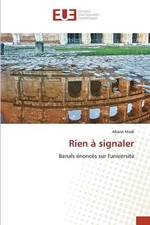 Rien signaler by Abane Madi Paperback Book