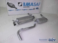 Imasaf Auspuffset Mitteltopf+Mittelrohr+Endtopf für Citroen C35 Pick-Up 73-94