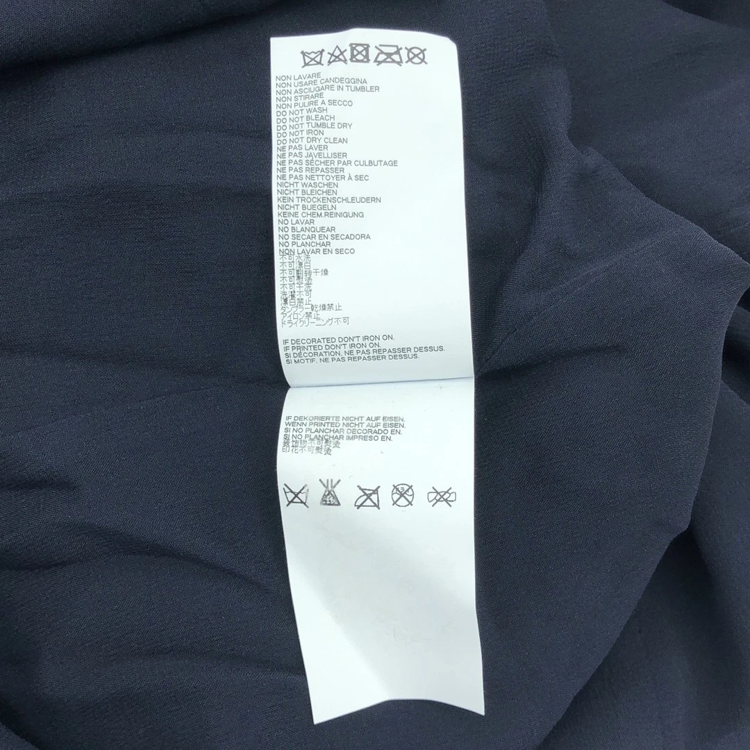 Abito Maison Margiela 2017SS SETA RAYON CHIFFON pezzo unico 40 blu navy usato0