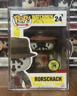 Funko Pop Watchmen 24 Bloody Rorschach Exclusive SDCC Replica/Custom W Hard Stac