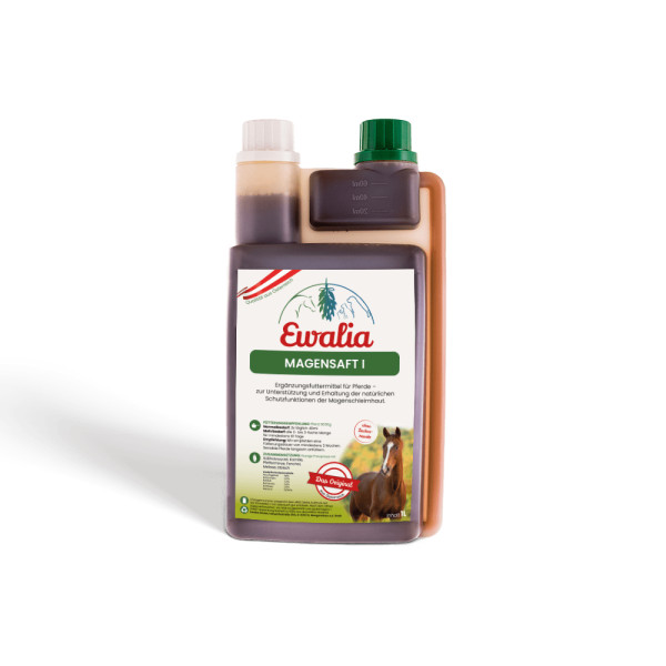 Ewalia Magensaft I für Pferde Kräutersaft zur Unterstützung bei Magenproblemen