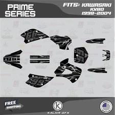 Graphics Kit for KAWASAKI KX 80 (1998-2004) Prime Series - Smoke