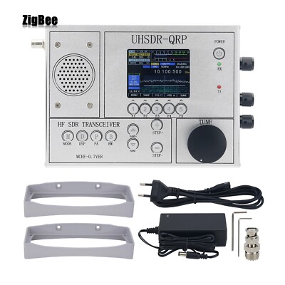HamGeek UHSDR-QRP V0.7 1.8-30Mhz mcHF Transceiver HF CW SSB AM FM Radio Silver