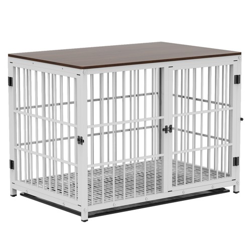 Modern Crack-proof Iron Pet Crate Furniture Dog Kennel Living Room Table Storage - Picture 6 of 21