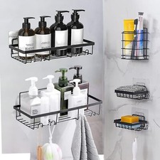 5-Pack Bathroom Shower Caddy Shelf Organizer Rack Storage Holders Wall Mounted