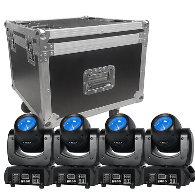 200W Strahl 8 GOBO 18 Prisma LED Moving Head RGBW DMX Bühnenlicht / Flightcase