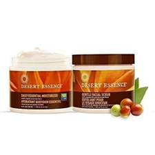 Desert Essence Daily Essential Facial Moisturizer - Case of 4/4 oz- Jojoba Oil -