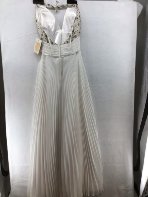 strapless chiffon a line wedding dress Cute A-Line Chiffon Strapless Tiered Wedding Dresses