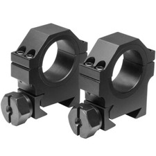 NcSTAR RB26 Tactical 30mm Aluminum Rifle Scope Rings Weaver/Picatinny Mount