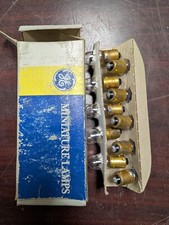 10 GE GENERAL ELECTRIC MINIATURE LAMPS 6.3 VAC 1.58 WATT 44 BOX OF 10