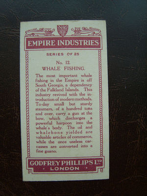 Cigarette Card : Godfrey Phillips : Empire Industries (1927) : Individual  Card