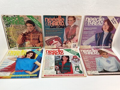 Vintage Needle & Thread Magazines lot of 6 (1983 1984)