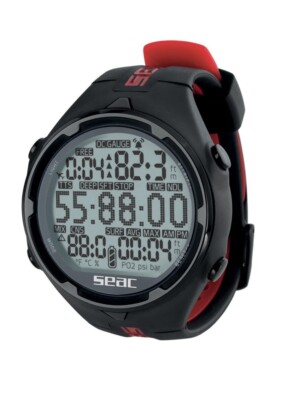 Dive Computer Seac Sub Action HR Black Dive Scuba Watch