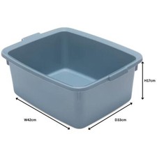 Addis Extra Large Washing Up Bowl 12 Litre Rectangular Belfast Butler - Air Blue