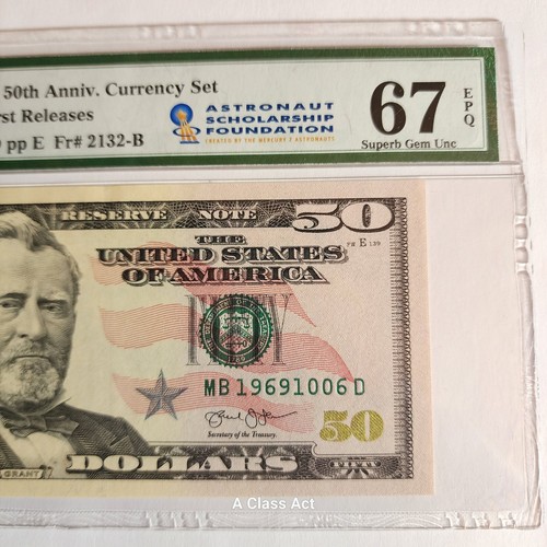 2019 Apollo 11 50th Anv Currency Set PMG 67 EPQ PMG ERROR read description T8734 - Picture 9 of 12