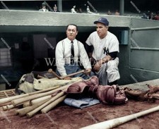 DW431 Mel Allen - Yogi Berra Yankees Baseball 8x10 11x14 16x20 Colorized Photo
