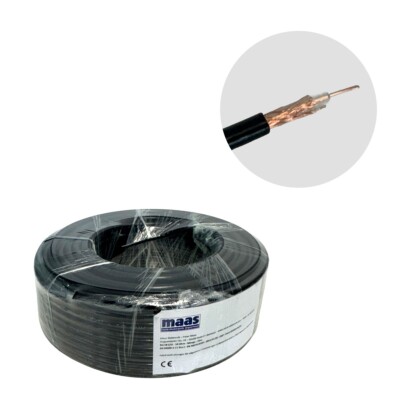 50 Meter RG-58 CU ECO Koaxkabel - RG 58 mit starrem Innenleiter