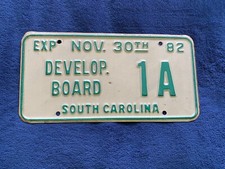1982 South Carolina Development Board License...