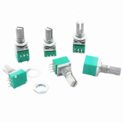 3-Pin B1K to 500K Ohm RK097N Linear -Mono Audio/Amplifier Sealed Potentiometer