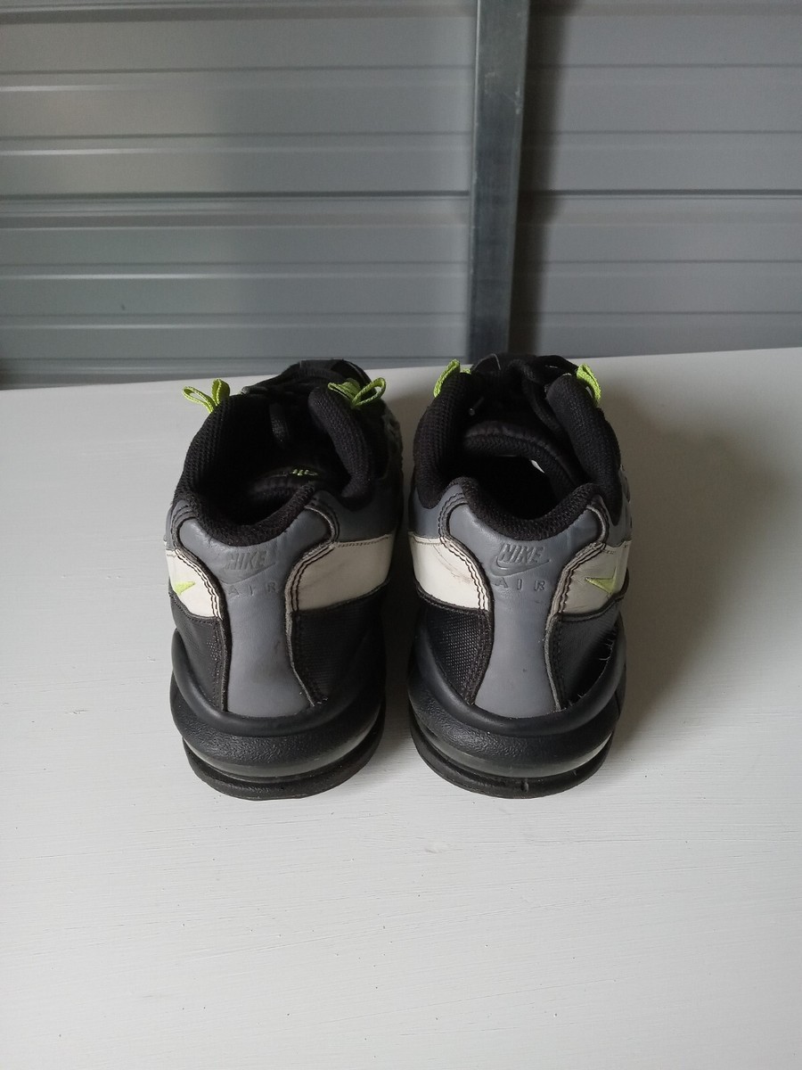 Nike Air Max 95 GS Black Volt Dark Grey Neon Laces Sneakers 905348-022 Size 6.5Y — product photo 4 of 10