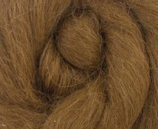 BABY ALPACA TOP. MID BROWN. 25g, 50g & 100g. ROVING. FELTING. CRAFTS. Spinning