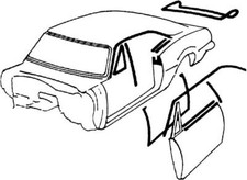 Oer Weatherstrip Kit Standard Interior For 1968-1969 Firebird And Camaro