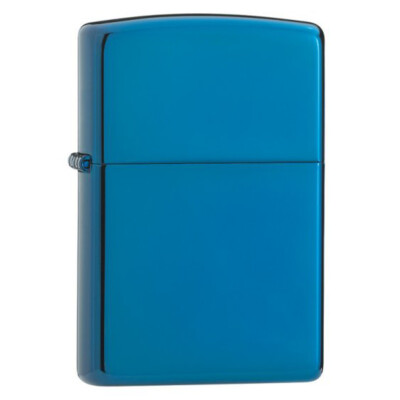 Zippo Windproof Lighter Classic Sapphire High Polish Blue Plain (20446)
