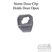 Hold Open Clip For Storm Door Closer Mill Finish Clip Holds Storm Doors Open