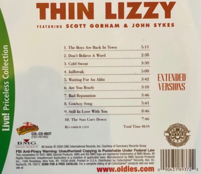 Thin Lizzy ft. Scott Gorham & John Sykes - The Boys are back in