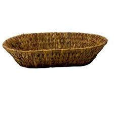 SeaGrass | Brown Oval Basket | 14.5"x3.5”