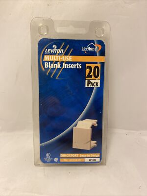 Leviton Multi-Use Blank Inserts 20 Pack  4-3*H