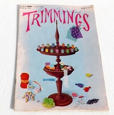 VTG  1946 TRIMMINGS Dress Making 1st Edition Sewing Lace Cording & More