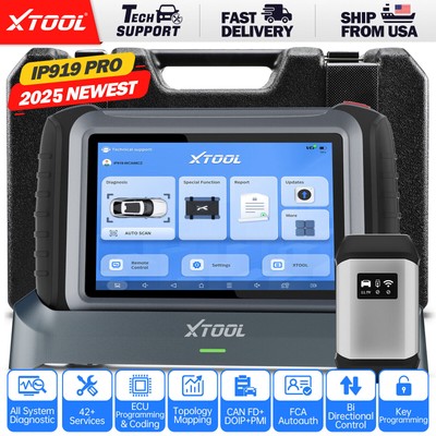 2025 XTOOL IP919 PRO FCA AutoAuth Full System Auto Scanner E/CU Programming Tool