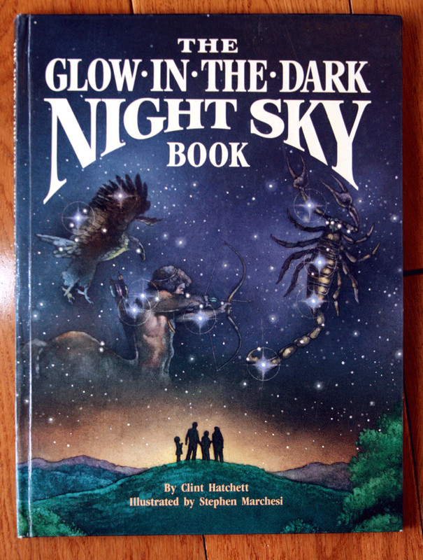 The Glow-in-the-Dark NIGHT SKY BOOK by Clint Hatchett 1988 CONSTELLATIONS SPACE