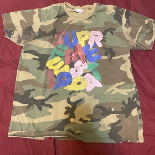 SUPREME TSHIRT T SHIRT BALLON CAMOUFLAGE BOIS (M)