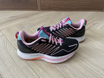 Saucony Endorphin Shift Trainers Womens Running Shoes Size UK 6.5 Black/Pink